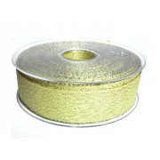 Gold Lurex Ribbon - Size 25 mm